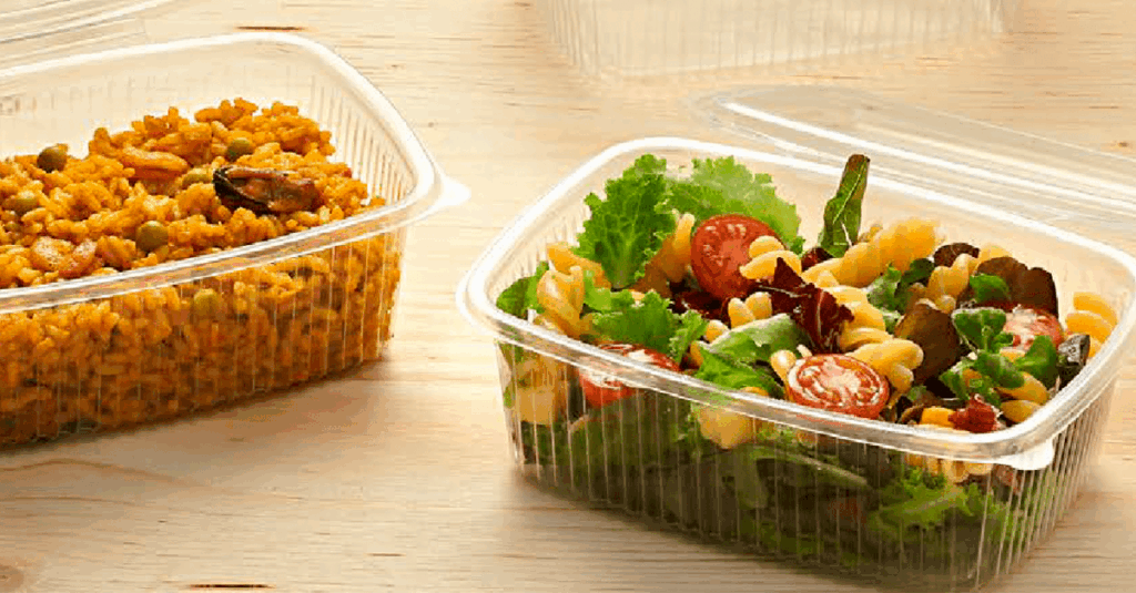 Tarrina bisagra Espabox para takeaway
