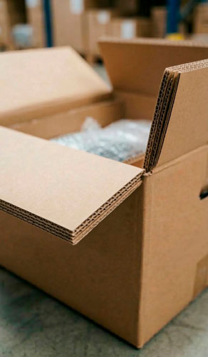 Caja de cartón ondulado Cartonajes Santorromán